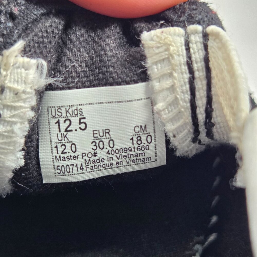 Vans Suede Flame Classic Slip-on Black Grey Skate Street Sneakers Kid's 12.5 - Picture 6 of 8
